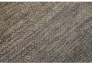 Tappeto Essenzia Tinta Unita Grigio Tortora Beige Corsia 77x309 Cm
