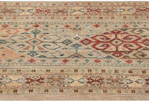 Tappeto Istintia Geometrico Beige Rosso Corsia 79x294 Cm