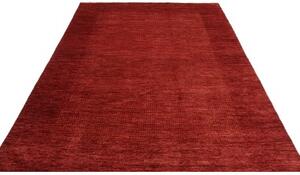 Tappeto Essenzia Tinta Unita Rosso Bordeaux 170x245 Cm