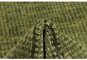 Tappeto Essenzia Geometrico Verde Verde Oliva Corsia 75x258 Cm