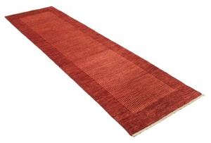 Tappeto Essenzia Geometrico Rosso Mattone Borgogna Corsia 76x292 Cm