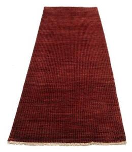 Tappeto Essenzia Geometrico Rosso Mattone Bordeaux Corsia 80x252 Cm