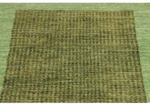 Tappeto Essenzia Geometrico Verde Verde Oliva Corsia 75x258 Cm