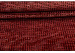 Tappeto Essenzia Geometrico Rosso Mattone Bordeaux Corsia 80x252 Cm