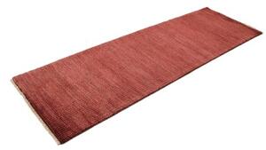 Tappeto Essenzia Geometrico Rosso Mattone Bordeaux Corsia 80x252 Cm