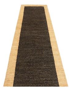 Tappeto Essenzia Geometrico Beige Nero Corsia 79x241 Cm