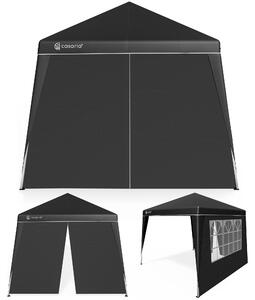 CASARIA® Gazebo Pop-up 3x3m Padiglione Incl 2x Pannelli Laterali Colori a Scelta Protezione UV50+ Borsa Pieghevole Tenda Festa Eventi Esterno Giardino