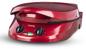 HKoeNIG Express Pie Maker - TRT180 - Pizza Oven - Multifunction Multicooker - Temperature up to 210°C - Red - 1800W