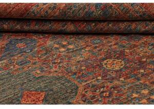 Tappeto Kairo Stilizzato Ruggine Blu Petrolio 205x297 Cm