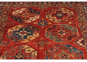 Tappeto Zigler Fine Geometrico Rosso Ruggine Blu 120x178 Cm