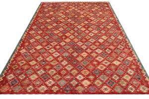 Tappeto Samarkand Geometrico Rosso Beige 200x293 Cm