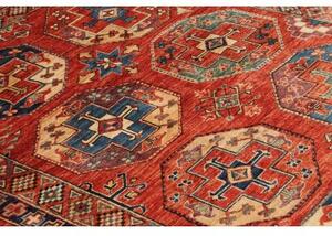 Tappeto Zigler Fine Geometrico Rosso Ruggine Blu 120x178 Cm