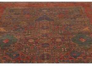 Tappeto Kairo Stilizzato Ruggine Blu Petrolio 205x297 Cm