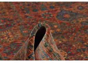 Tappeto Kairo Stilizzato Ruggine Blu Petrolio 205x297 Cm