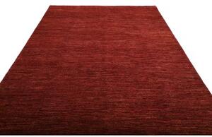 Tappeto Essenzia Tinta Unita Bordeaux Avorio 201x302 Cm