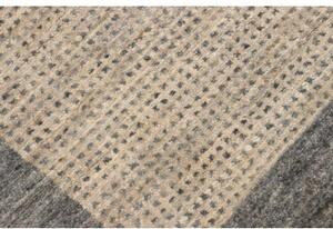 Tappeto Essenzia Geometrico Grigio Antracite Beige Corsia 79x202 Cm