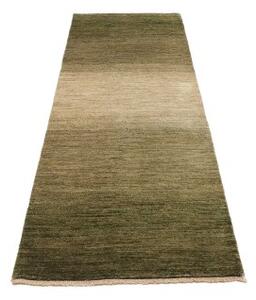 Tappeto Essenzia Geometrico Verde Oliva Beige Corsia 79x252 Cm
