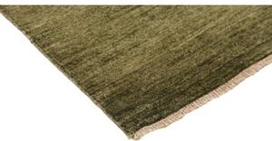 Tappeto Essenzia Geometrico Verde Oliva Beige Corsia 79x252 Cm