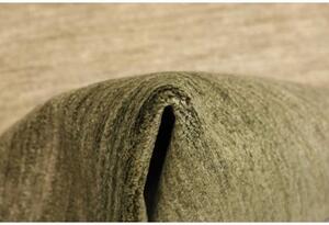 Tappeto Essenzia Geometrico Verde Oliva Beige Corsia 79x252 Cm