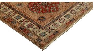 Tappeto Kazak Fine Stilizzato Marrone Beige Corsia 82x296 Cm