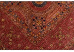 Tappeto Kairo Geometrico Rosso Mattone Blu Scuro 275x372 Cm