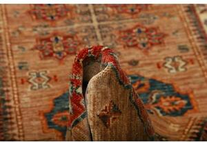 Tappeto Kazak Fine Stilizzato Marrone Beige Corsia 82x296 Cm