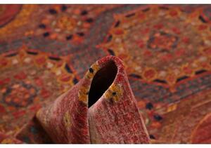 Tappeto Kairo Geometrico Rosso Mattone Blu Scuro 275x372 Cm