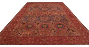 Tappeto Kairo Geometrico Rosso Mattone Blu Scuro 275x372 Cm