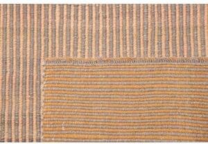 Tappeto Kilim Moderno Geometrico Beige Grigio 222x328 Cm