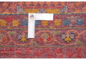 Tappeto Kairo Geometrico Rosso Mattone Blu Scuro 275x372 Cm