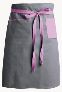 Grembiule corto con tasca rosa Classic
