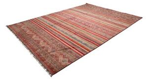 Tappeto Samarkand Geometrico Rosso Beige 252x344 Cm