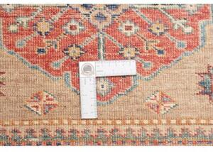 Tappeto Kazak Fine Geometrico Beige Rosso Mattone Corsia 82x297 Cm