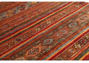 Tappeto Samarkand Geometrico Rosso Ruggine Blu Avio 202x309 Cm