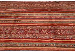 Tappeto Samarkand Geometrico Rosso Beige 252x344 Cm