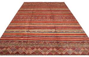 Tappeto Samarkand Geometrico Rosso Beige 252x344 Cm
