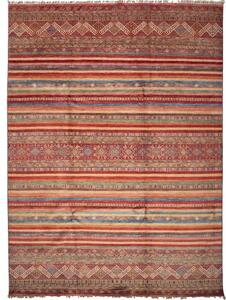 Tappeto Samarkand Geometrico Rosso Beige 252x344 Cm