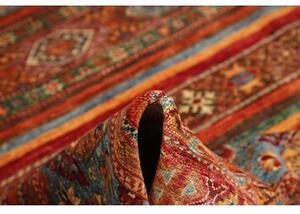 Tappeto Samarkand Geometrico Rosso Ruggine Blu Avio 202x309 Cm