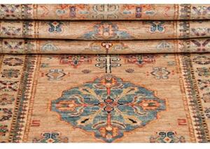 Tappeto Kazak Fine Stilizzato Sabbia Terracotta Corsia 80x248 Cm