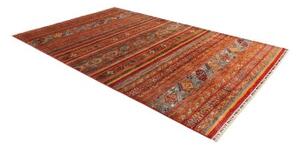 Tappeto Samarkand Geometrico Rosso Ruggine Blu Avio 202x309 Cm