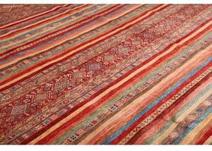 Tappeto Samarkand Geometrico Rosso Beige 252x344 Cm