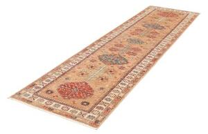 Tappeto Kazak Fine Geometrico Beige Rosso Mattone Corsia 82x297 Cm