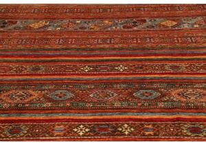 Tappeto Samarkand Geometrico Rosso Ruggine Blu Avio 202x309 Cm