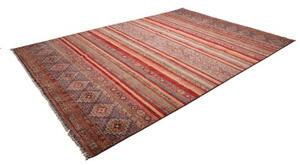 Tappeto Samarkand Geometrico Rosso Blu 249x351 Cm