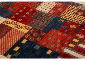 Tappeto Mosaic Patchwork Rosso Blu 97x148 Cm