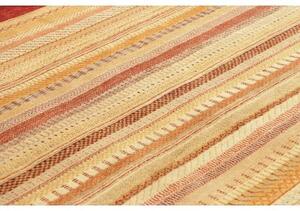 Tappeto Cromopura Geometrico Becco Di Mattone Giallo Ocra 143x202 Cm