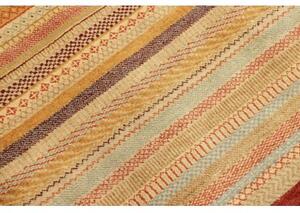 Tappeto Cromopura Geometrico Becco Di Mattone Giallo Ocra 143x202 Cm