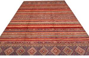 Tappeto Samarkand Geometrico Rosso Blu 249x351 Cm