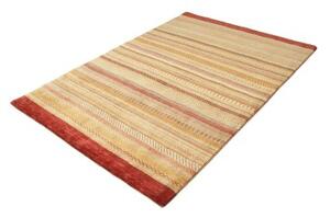 Tappeto Cromopura Geometrico Becco Di Mattone Giallo Ocra 143x202 Cm