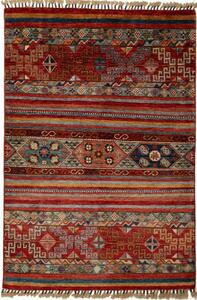 Tappeto Samarkand Geometrico Rosso Blu 99x148 Cm